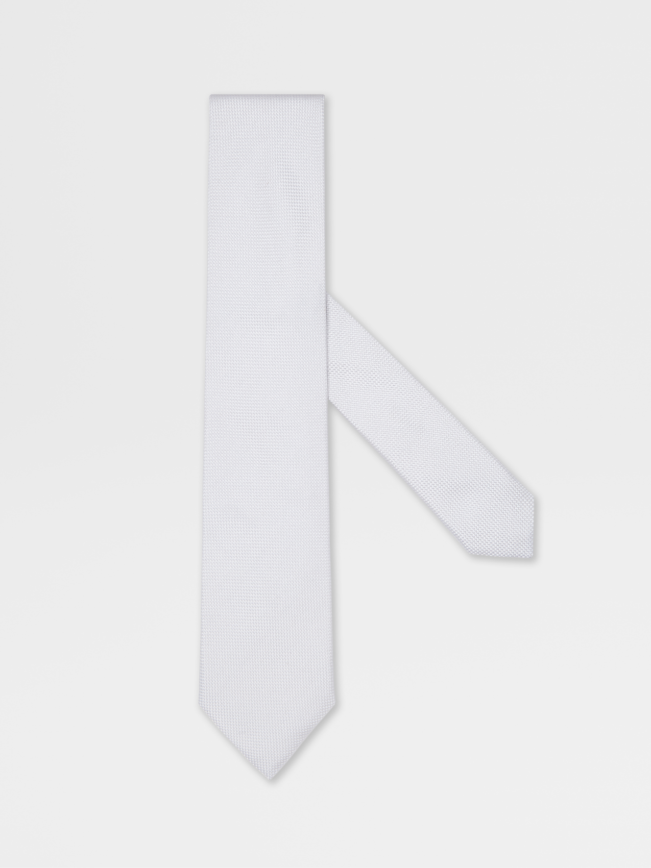 Light Grey Silk Tie